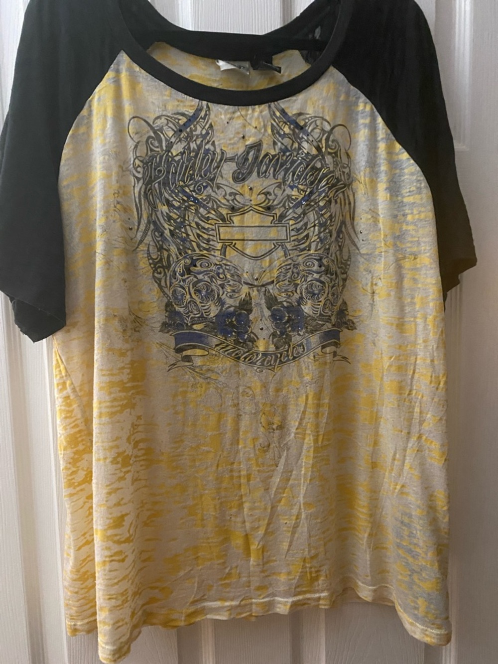 Harley Davidson Tshirt. Burnout.  
Size 2W